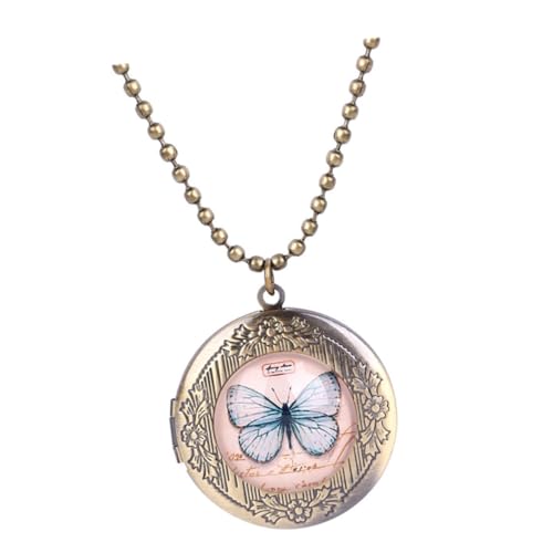 minkissy 1 Stück Foto Medaillon Halskette für Damen Zartes für Persönliche Bilder Langlebig Perfektes für Freundinnen Ehefrauen von minkissy