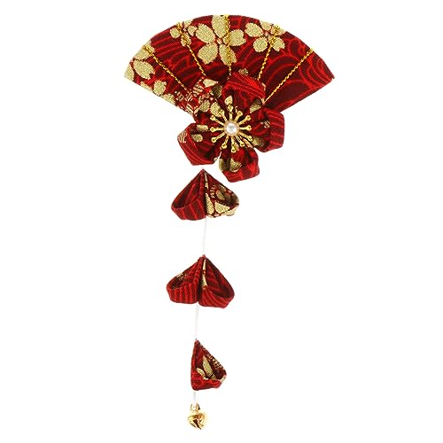 minkissy 1stk Haarnadel Kimono-kopfschmuck Blumenhaar Haarspange Im Japanischen Stil Haare Im Chinesischen Stil Haarschmuck Für Damen Quaste Haarstock Chinesischer Stil Mädchen Stoff von minkissy