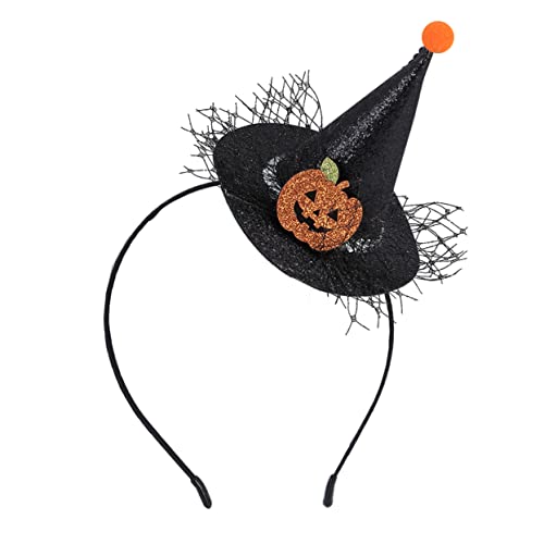 minkissy 1stk Haarnadel Stirnband Hexehut Haarbügel Halloween-hexen-haarspangen Parteikopfschmuck Halloween-spielzeug Party Kopfschmuck Strumpffüller Kunstleder Abschlussball Partyhut Kind von minkissy