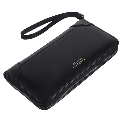 minkissy Pu-geldbörse Für Männer Mit Reißverschluss Kartenhalter Lange Geldbörse Aus Kunstleder Für Herren Zum Tragen Von Geld Und Karten von minkissy