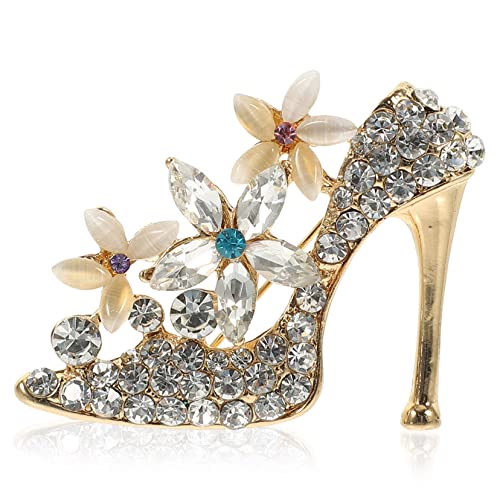 minkissy 1 Stück Hochzeitsbrosche mit Hochhackigem Design Legierung Stilvolles Accessoire für Kleidung Schals Taschen für Frauen zu Besonderen Anlässen von minkissy
