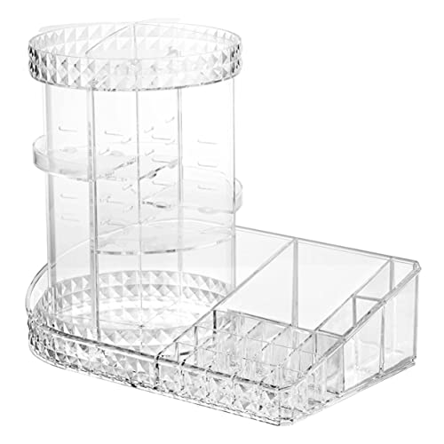 minkissy Arbeitsplatte Kosmetik Lagerung Box 1pc Drehbare Make-up Lagerung Organizer Desktop Kosmetik Organizer von minkissy