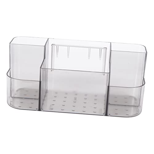 minkissy 1 Stück Karton Wandmontierte Badezimmermöbel Kosmetiktasche Kulturbeutel Make-up- -organizer Kleiner Schminktisch Halter Seife Black von minkissy