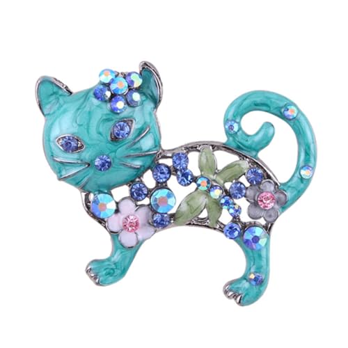 minkissy 1 Stück Katzen Brosche Kreative Ölgemälde Brosche Legierung und Elegant Perfektes Accessoire für Kleidung Geeignet für Hochzeiten Partys und Alltag von minkissy