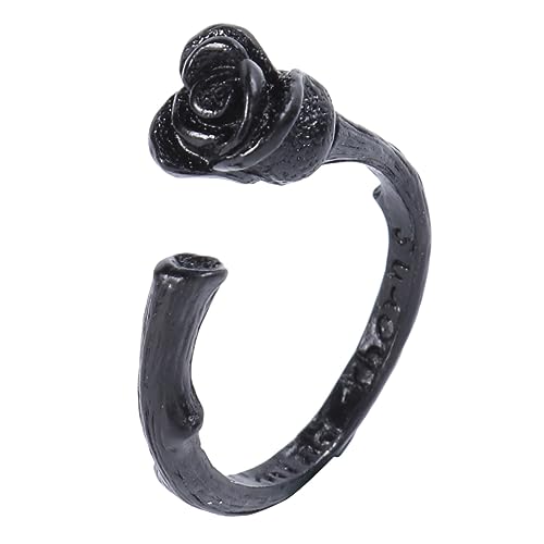 minkissy Kreativer Ring Rose Kupfer Personalisierter Öffnungsring für Frauen Lustiger Schmuckring mit Feinen Verarbeitungsdetails für Partner und Freunde Leicht und Langlebig von minkissy