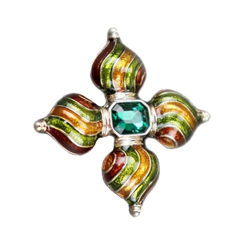 minkissy 1 Stück Kreuzförmige Brosche für Frauen Broschenstecker Legierung Vielseitiger Anstecker für Schals Kleidung für Partys Besondere Anlässe von minkissy