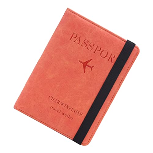 minkissy Reisepasshülle Etui RFID-geldbörse Aus Pu Material Mit Multifunktions-aufbewahrung Für Damen Geeignet Für Reisepass Ausweise Und Fotos Schlicht Und Praktisch Für Alltag Und von minkissy