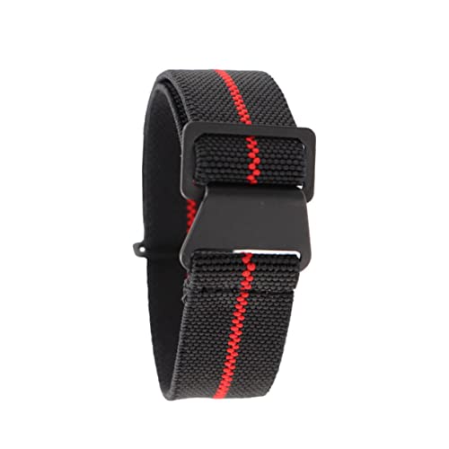 minkissy 1 Stück Nylon Uhrenarmband Elastisches Ersatzarmband Rot Ergonomisches Bequemes Armband für Täglichen Schnelltrocknend Langlebig Einfach zu Wechseln von minkissy
