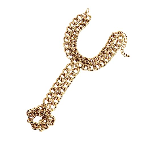 minkissy 1 Stück Punk Metall Handkette Armband Einzigartiges Hip Leicht Hautfreundlich für Partys Alltagsmode Perfektes für Frauen Männer von minkissy