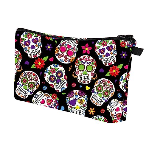 minkissy 1stück Skull Pattern Handtasche wasserdichte Kosmetiktasche Für Damen Multifunktionale Reisetasche Aufbewahrung Und Leicht Für Und Täglichen Gebrauch von minkissy