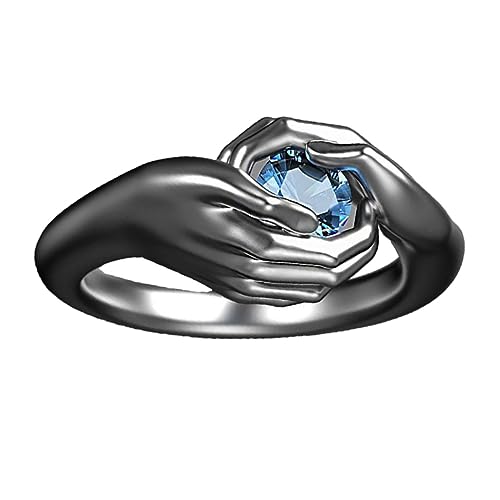 minkissy 1 Stück Saphirring Süße Ringe Für Frauen Netter Ring Modeschmuck Für Damen Schmuck Für Frauen Schmuckringe Für Damen Modering Ringschmuck Frau Ring Schmuck Für Damenringe Metall von minkissy
