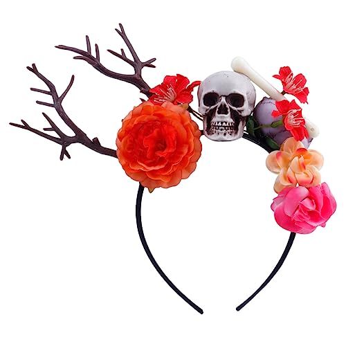 minkissy Haarschmuck Mit Ästen Für Halloweenkostüme Stirnbänder Mit Künstlichen Blumen Halloweendekorationen Und Party-accessoires Simulation Blume Kopfschmuck von minkissy