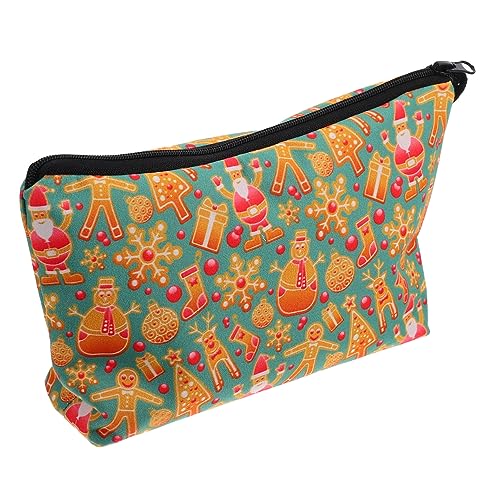 minkissy 1stück Weihnachts-Make-up Tasche Tragbare Kosmetiktasche Für Leichte Und Praktische Toilettenartikel-Organizer Mit Schönem Weihnachtsdesign von minkissy