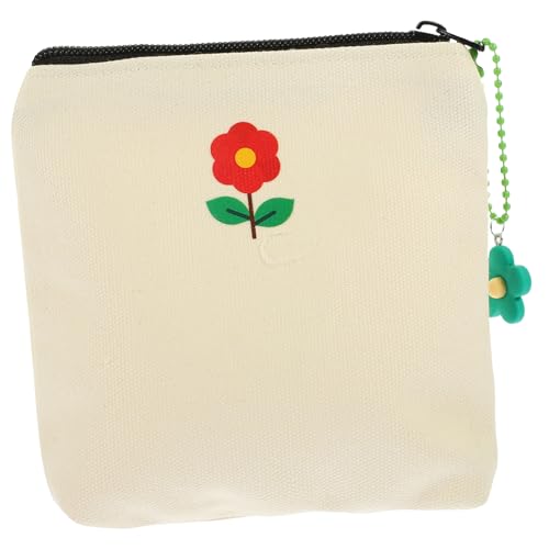 minkissy Kleiner Geldbeutel Für Damen Kompakte Aufbewahrungstasche Aus Canvas Multifunktionale Kulturbeutel Für Binden Snacks Kabel Tragbare Organizer Für Reisen Und Alltag Niedliche von minkissy