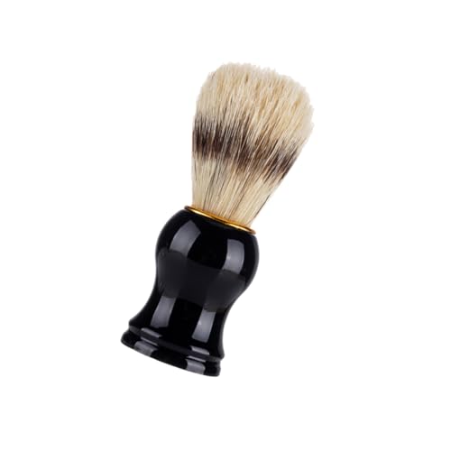 minkissy 1 x Herren-Bartbürste, Styling-Haar-Rasierbürste, Vintage-Rasierpinsel für Männer, Holzhaarbürste, Barbier, Haarentfernungsbürste, Rasierpinsel, Sprühfarbe, Kosmetik-Mann von minkissy