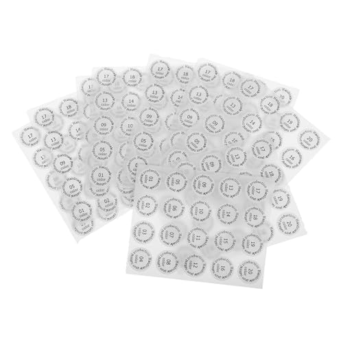 minkissy 10stücke Pack Selbstklebende Zahlenetiketten Für Lippenstift Und Lipgloss-aufkleber Zur Farbsortierung Im Klassenzimmer Für Inventarisierung von minkissy