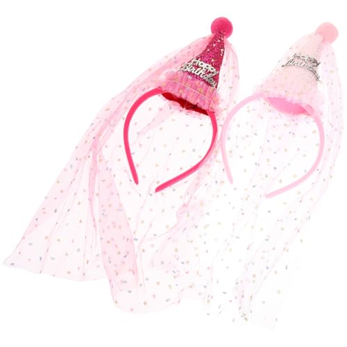 minkissy 10 Stk Geburtstagstorte Haarschmuck Kristall Tiara Funkelndes Stirnband Blumenmädchen-kopfbedeckungen Für Die Hochzeit Glitzerbaby Kristalldekor Hut Braut Spitze Geburtstagskuchen von minkissy