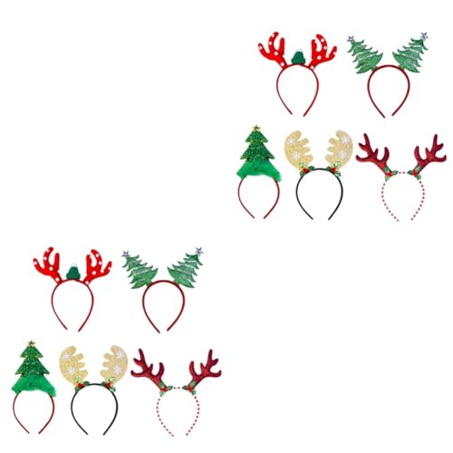 minkissy 10 Stk Geweih Haarreifen Weihnachtskopfschmuck Kopfschmuck Für Kinder Weihnachtsstirnbänder Rentiergeweih Stirnband Kinder Urlaub Stirnbänder Matrosenhut Fräulein Niedlich Kleidung von minkissy