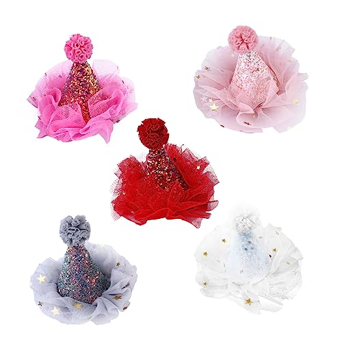 minkissy 10 Stk Weihnachtsmütze Haarnadel Haarschmuck für Weihnachten Weihnachtskopfschmuck Haarklammer Haarbänder Haarspangen für Kinder Baby Mädchen Haarspange Koreanische Version Hut von minkissy