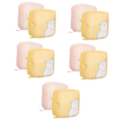 minkissy 10 STK waschbare Periodentasche Hygienebeutel für Damenartikel süße Geldbörse damenbinden aufbewahrung Perioden Tasche Aufbewahrungstasche für Damenbinden Damenbindentasche von minkissy