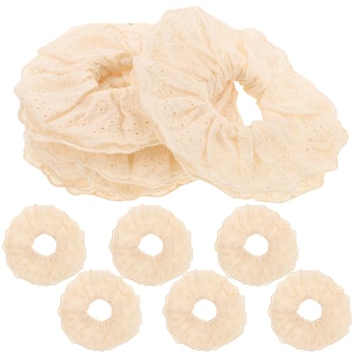 minkissy 10stücke Weiße Stoff-haargummis Große Spitzen-haargummis Für Frauen Als Haar-accessoires Elastische Scrunchies Für Dickes Lockiges Haar minkissy 10stücke Weiße Stoff-haargummis Große Spitzen-haargummis Für Frauen Als Haar-accessoires Elastische Scrunchies Für Dickes Lockiges Haar von minkissy
