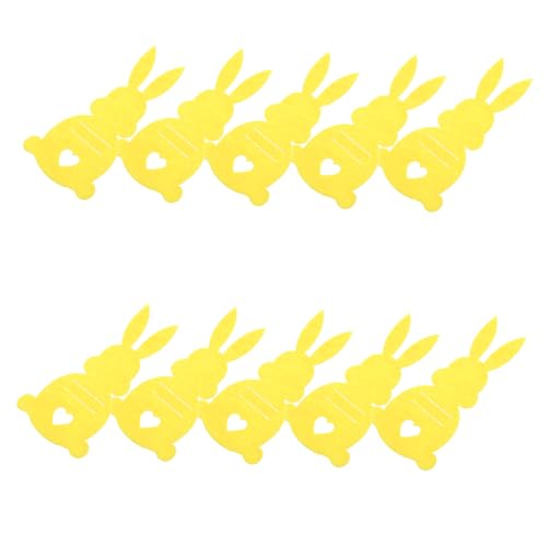 minkissy 10stücke Bunny Besteckhalter Multifunktionale Kaninchen Utensilienhüllen Für Ostern Tischdeko Strapazierfähigem Material Als Geldbeutel Oder Bestecktasche von minkissy