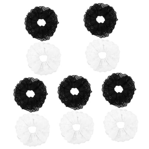 minkissy 10 Stück Hohle Spitzen Haargummis Haar Accessoire Elastische Haargummis Mädchen Haargummis Haarbänder Mädchen Haargummis Haargummis Für Haare Große Haargummis Haar von minkissy