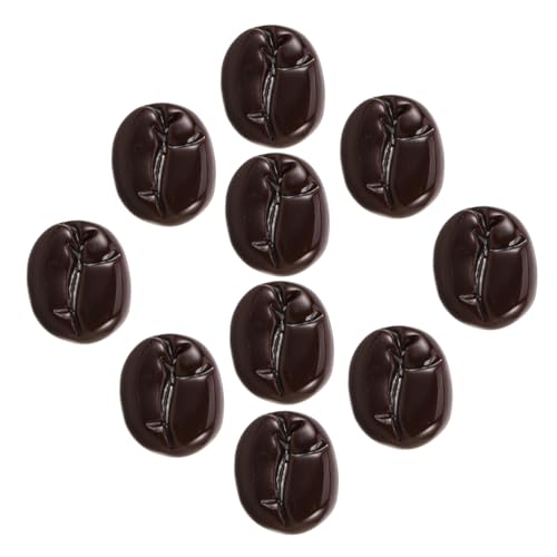 minkissy 10 Stück Kaffeebohnen Anstecknadeln Kleidung Schal Kaffee Anstecknadel Dekorative Anstecknadel Vintage Reversbrosche Aus Kunstharz Kleidungszubehör von minkissy