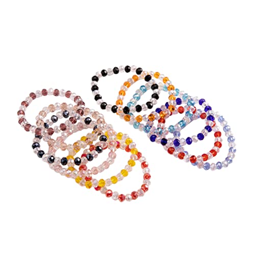 minkissy 10stücke Zarte Kristallstein Armbänder Für Frauen Farblich Passende Kettenarmbänder Stilvolle Armbänder Hautverträglich Und Umweltfreundlich Leichtgewichtig Für Mobilen von minkissy
