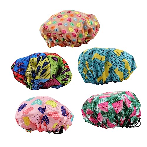 minkissy 10 Stk Verstellbare Duschhaube Schlafmütze Lieferungen Von Duschzubehör Elastische Duschhaube Cartoon-duschturban Turban-duschhaube Badehut Baby Turban-hut Polyester Ein Bad Nehmen von minkissy