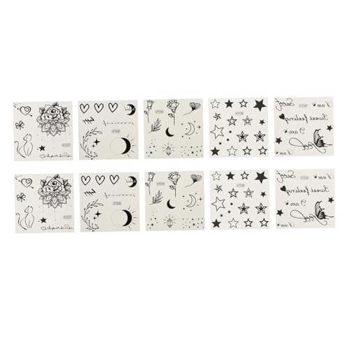 minkissy 10stücke Temporäre Tattoos Aufkleber Wasserdichte Tattoos Für Erwachsene Kreative Körperkunst Für Partys Und Festivals Attraktives Design Pflanzenmotiven minkissy 10stücke Temporäre Tattoos Aufkleber Wasserdichte Tattoos Für Erwachsene Kreative Körperkunst Für Partys Und Festivals Attraktives Design Pflanzenmotiven von minkissy