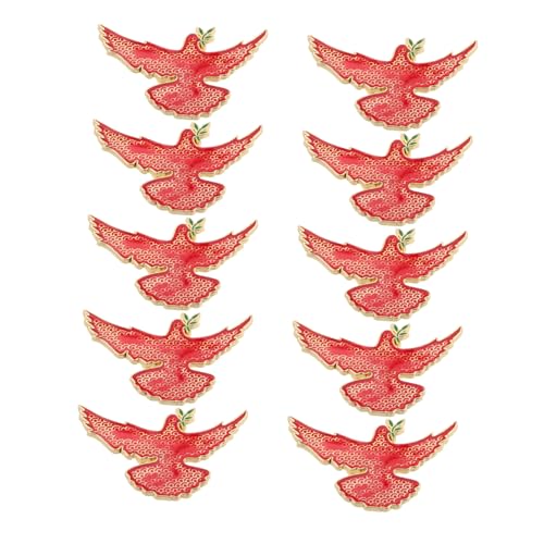 minkissy 10 Stück Teiliges Friedens Tauben Anstecknadel mit Metallbrosche Olivenzweig Design Vielseitig für Kleidung Taschen Schals Rucksäcke Jacken Stilvolles Accessoire für Damen Herren von minkissy