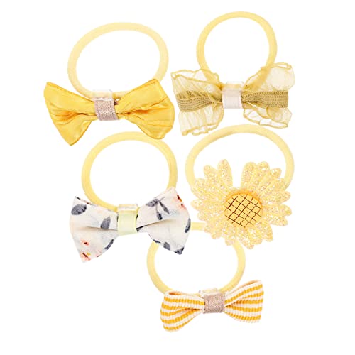 minkissy 10stücke Netzfaden Schleifen Haargummis Elastische Damen Haarbands Haarschmuck Für Pferdeschwanz Halter Mit Schleife Für Feines Dünnes Haar von minkissy