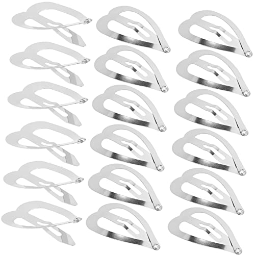 Minkissy 100 StüCk Herz-Haarspangen Silber Metall Schnappverschluss Silberfarben Niedliche Kleine Haarspangen AusgehöHlte Kawaii Haarnadel FüR Kinder MäDchen Haaraccessoires von minkissy