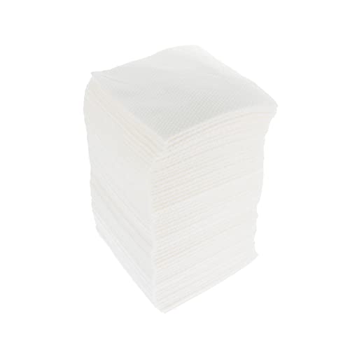 minkissy 100St Handtuch handtücher einwegtücher waschtücher abschminktücher kosmetiktücher Wasseradsorptionstuch faltbares Badetuch Fußbadetuch Gesichtsreinigungstuch Zellstofffaser Weiß von minkissy