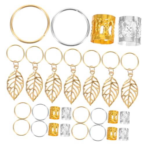 minkissy 100 Stück Metallblatt-haar-dreadlocks Zum Stylen Von Haarröhren Haarmanschetten von minkissy