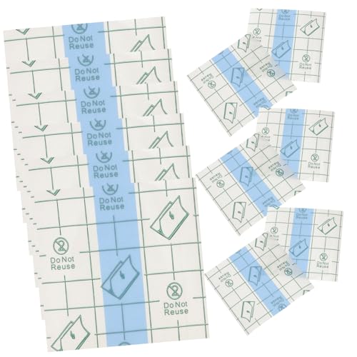 minkissy 100stücke Make-up Hand Paletten Einweg Verwenden Farbmischplatte Kosmetikpaletten Selbstklebend Für Flüssige Grundierung Lidschatten von minkissy