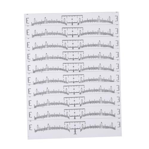 minkissy 100stücke Einweg Augenbrauen Ruler Sticker Präzise Augenbrauenformungswerkzeuge Für Perfektes Microblading Selbstklebend Und Einfach Anzuwenden von minkissy