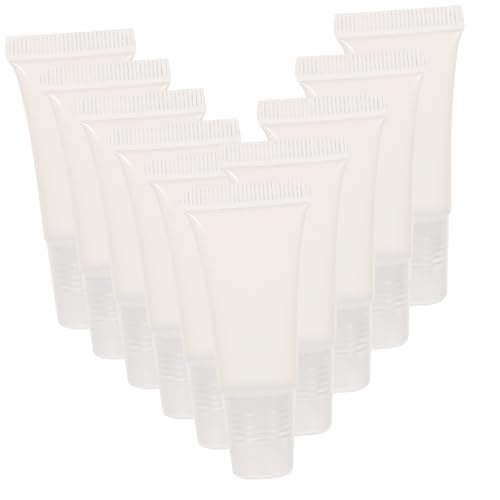 minkissy 10stücke Transparente Leere Tuben Lip Gloss Balm Kosmetikbehälter Mini Container Tube Lippenstiftbehälter von minkissy