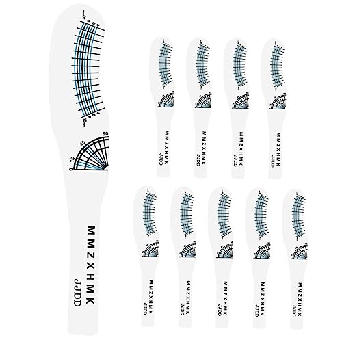 minkissy 10st Wimpern Messlineal Werkzeug Lineal Aus Papier Lockig Papierstau von minkissy