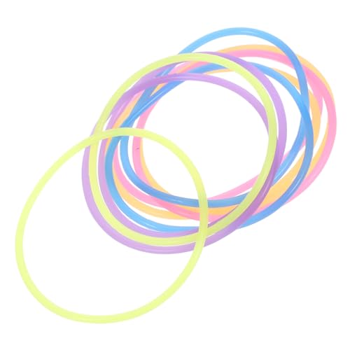 minkissy 10Stücke Nachtleuchtende Silikon Armbänder Neonarmbänder für Partys Elastische Armbänder in Leuchtendem für Erwachsene Flexibles von minkissy
