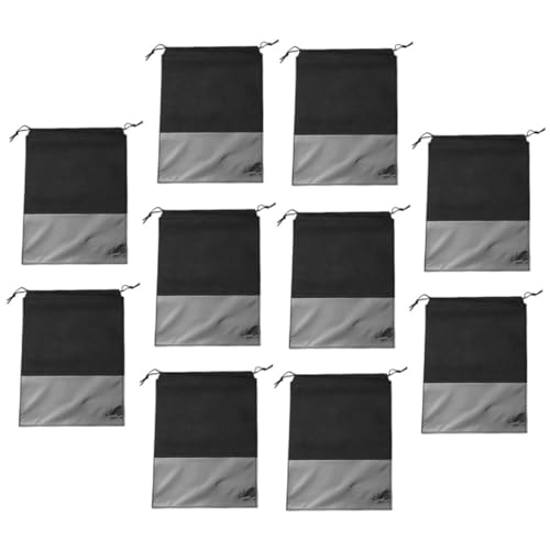 minkissy 10stücke Teiliges Reisetaschen Für Schuhe Große Kordeltasche Aus Vliesstoff Mit Transparentem Fenster Für Damen Und Herren Zur Aufbewahrung Von Sneakers Sandalen Und Lederschuhen von minkissy