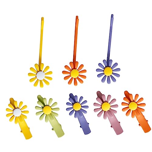 minkissy 10pcs Clip Klemmen Daisy Hair Clips Daisy Hair Pins Sunflower Hair Pins Daisy Barrettes for Women Hair Styling Headdress Sunflower Barrettes for Women Daisy Flower Metal Banquet von minkissy