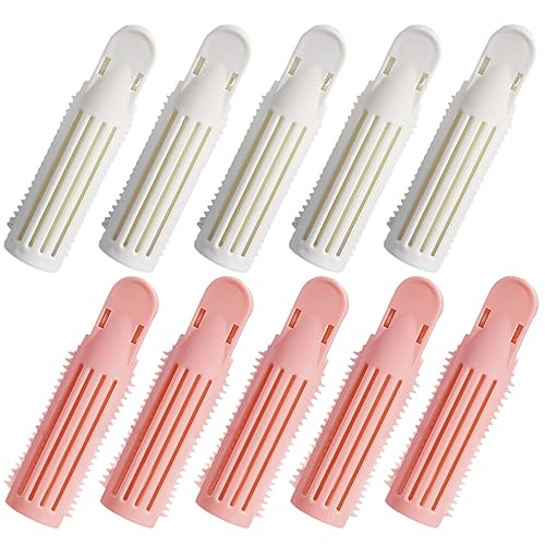 minkissy 10st Bang-lockenwickler-clips Herrenanzüge Haar- -roller Haarwurzelclips Für Volumen Zopf Geflochten Flauschige Wurzelklammern Anzüge Für Männer Abs Fräulein Haarwurzeln Futter von minkissy