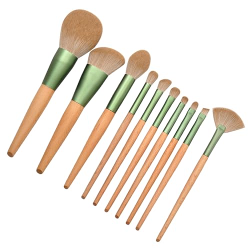 minkissy 10-teiliges Make-up-pinsel-set – Holzgriff-set Grundierung Lidschatten Rouge Kosmetikpinsel minkissy 10-teiliges Make-up-pinsel-set – Holzgriff-set Grundierung Lidschatten Rouge Kosmetikpinsel von minkissy