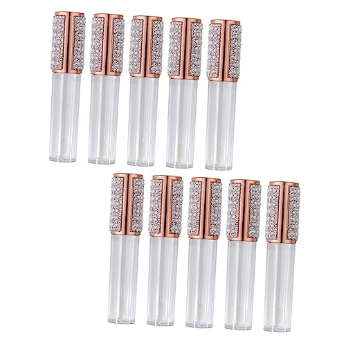 minkissy 10stücke Gloss Röhrchen Leere Lip Gloss Fläschchen Für Lippenbalsam Nachfüllbare Behälter Für Kosmetik Und Lippenpflege von minkissy