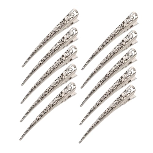minkissy 10stücke Haarspangen Metall Entenschnabel-clips Dekorative Haarspange Für Damen Haarschmuck Aus Metall Für Mädchen Stilvolle Haarspangen Für Hochzeiten Und Partys von minkissy