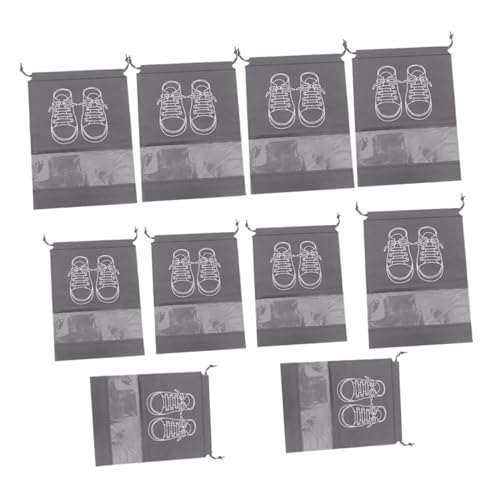 minkissy 10stücke Schuhbeutel Aus Strapazierfähigem Material Mit Transparentem Fenster Tragbare Schuhaufbewahrungsbeutel Für Damen Und Herren in Verschiedenen Für Reisen Und Zuhause von minkissy