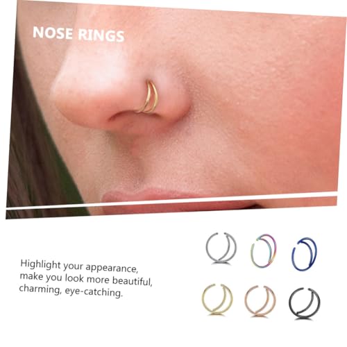 minkissy 11 Stück Teiliges Mondförmige Nasenringe aus langlebigem und korrosionsbeständigem Material Eleganter Körperschmuck für Damen Geeignet für Party Hochzeit Alltag und Besondere von minkissy
