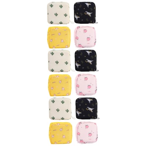 minkissy 12 STK Aufbewahrungsbeutel Für Damenbinden Periodentasche Im Freien Behälter Für Menstruationspads Serviettenetui Sammeln Beutel Kreditkartenetui Beutelhalter Oxford-Stoff von minkissy